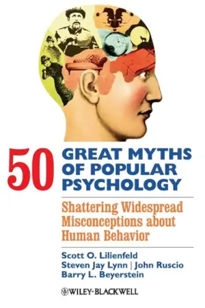 Book cover: 50 Great Myths of Popular Psychology