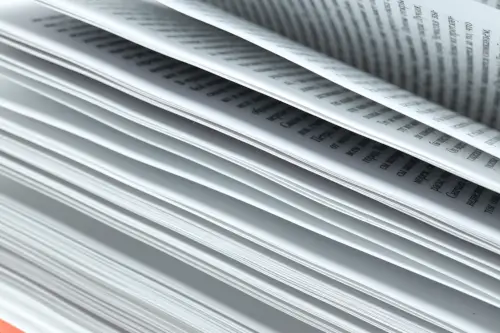 Pages of an open book.